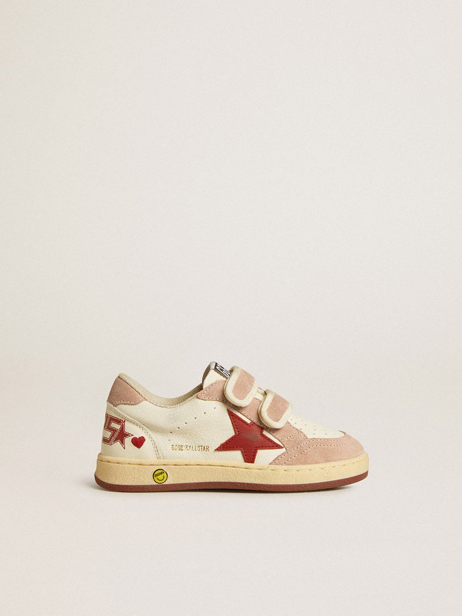GOLDEN GOOSE - Ball Star White & Red