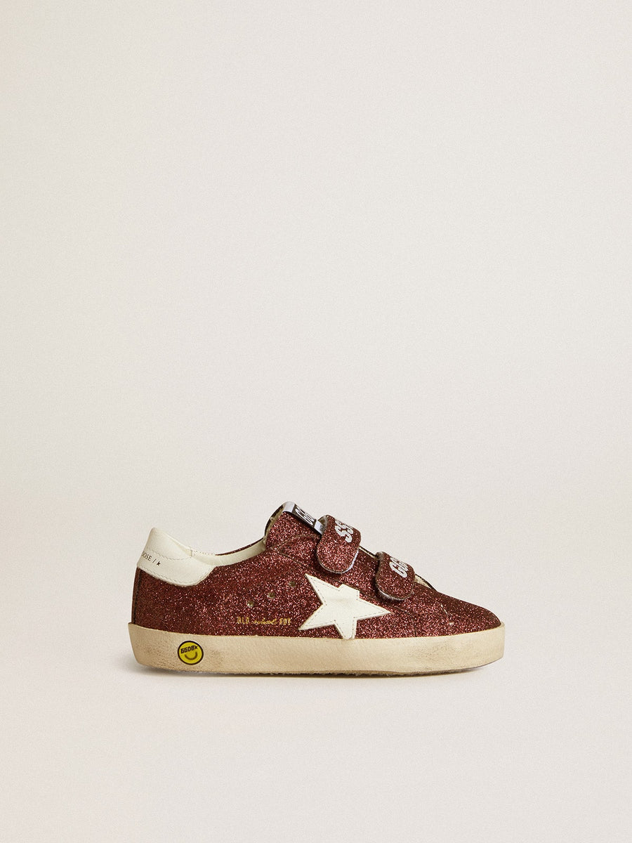 GOLDEN GOOSE - Old School Bordeaux Paillettes