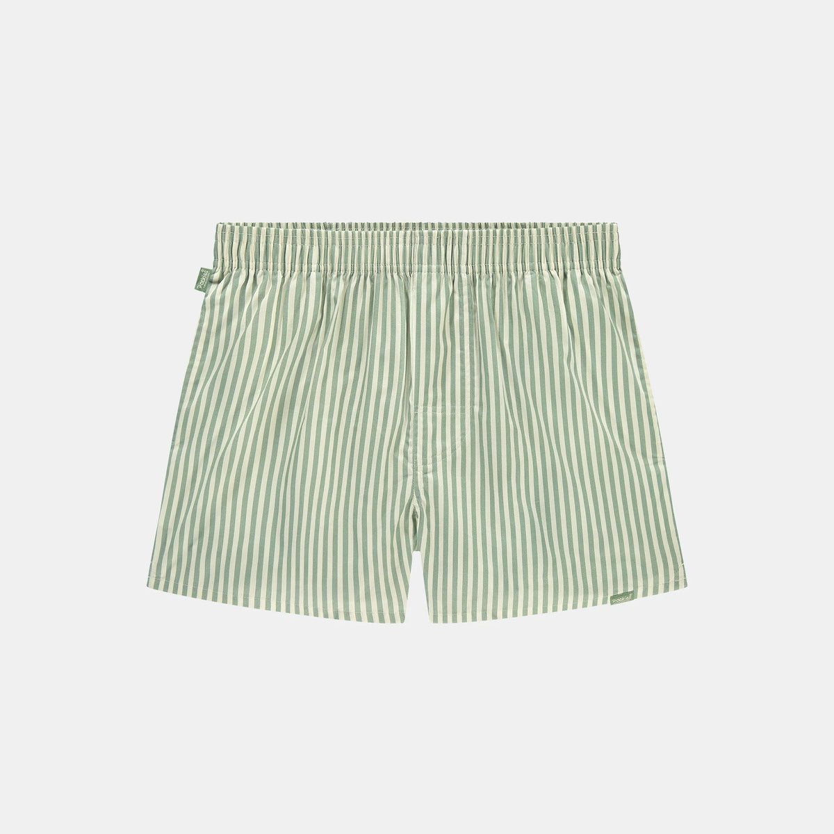 Boxer Pockies Green Striped à rayures vertes, vue principale