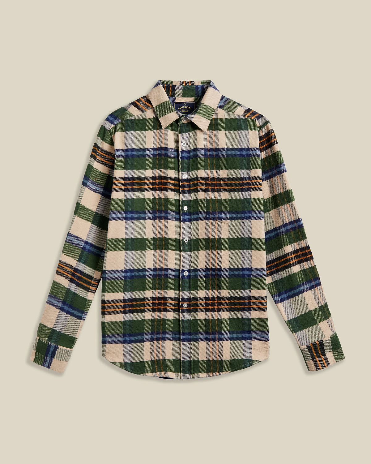 Chemise Harbor multico Portuguese Flannel en coton, boutons nacre