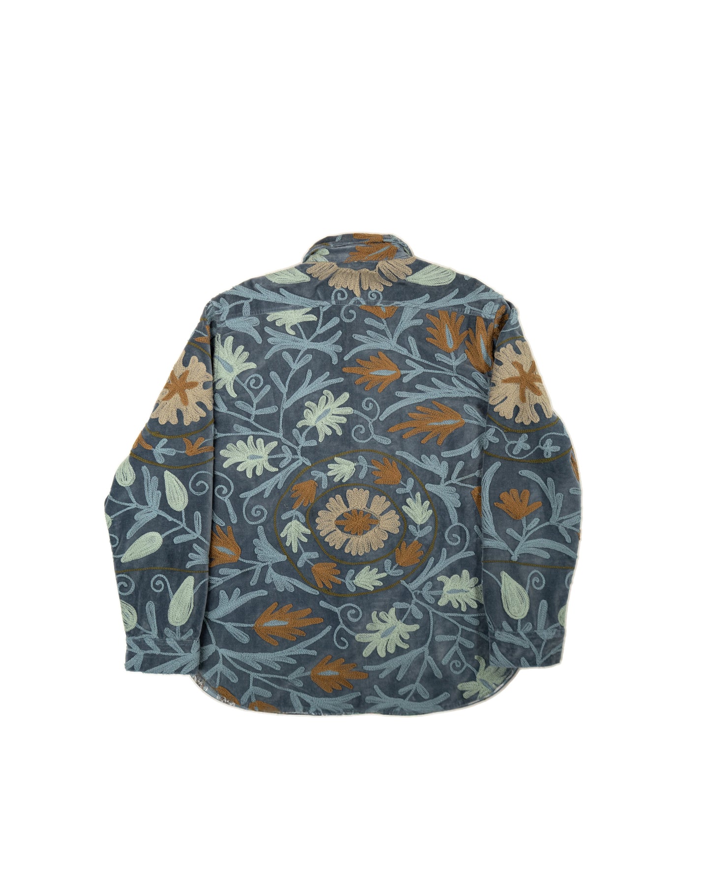 L'ÎLE BLEUE - SURCHEMISE EN KANTHA SUZANI COULEUR 6