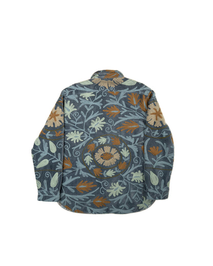 L'ÎLE BLEUE - SURCHEMISE EN KANTHA SUZANI COULEUR 6