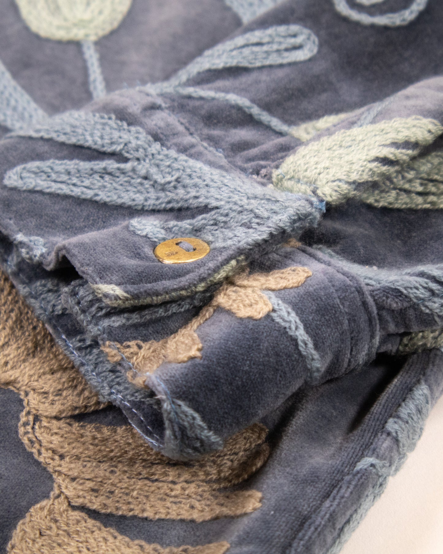 L'ÎLE BLEUE - SURCHEMISE EN KANTHA SUZANI COULEUR 6