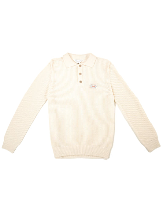 WOODEN - PULL COL POLO BEIGE