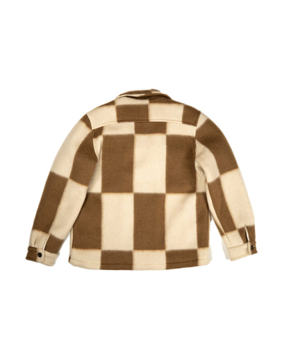 WOODEN - VESTE QUADRI MARRON