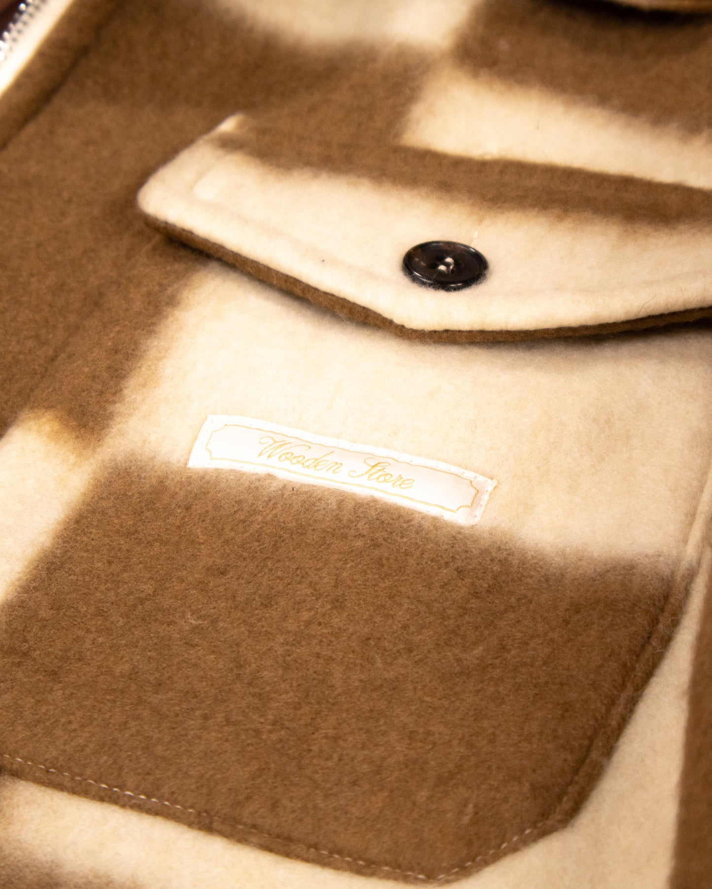 WOODEN - VESTE QUADRI MARRON