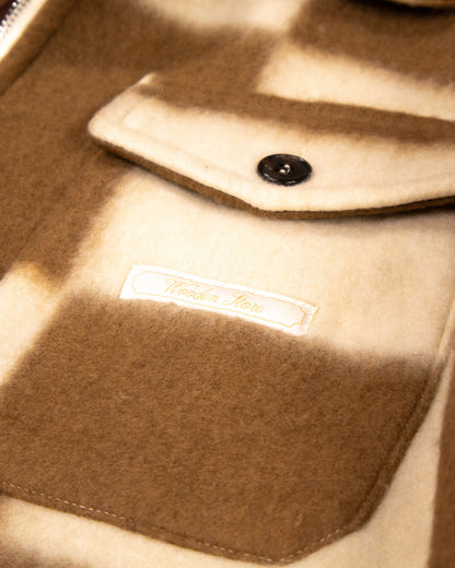 WOODEN - VESTE QUADRI MARRON