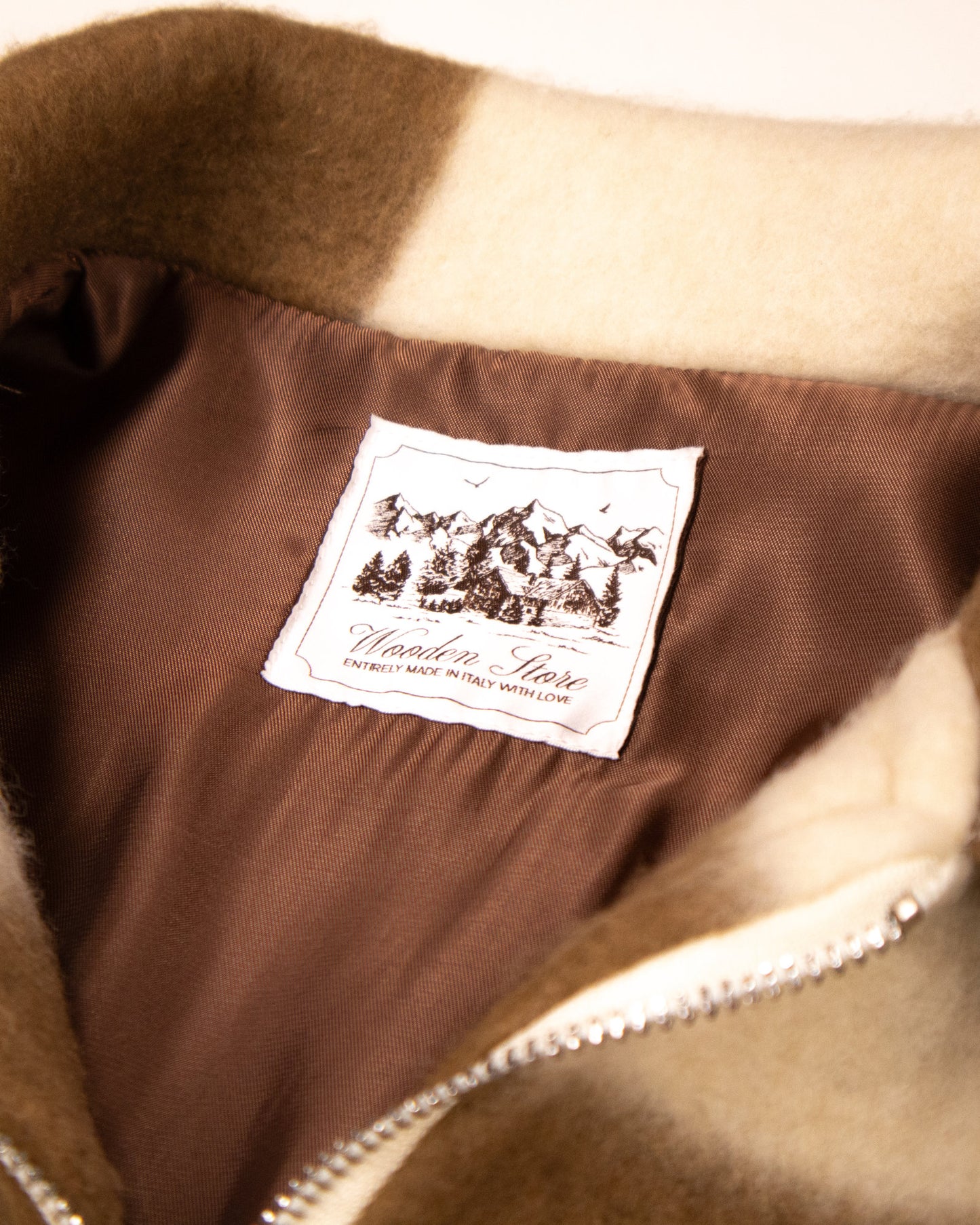 WOODEN - VESTE QUADRI MARRON