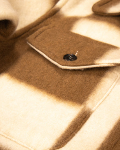 WOODEN - VESTE QUADRI MARRON