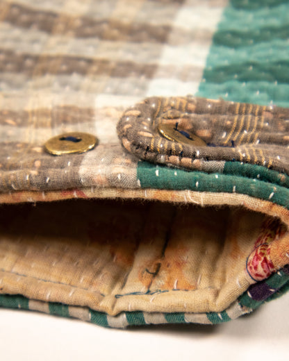 L'ÎLE BLEUE - GILET SANS MANCHES EN KANTHA