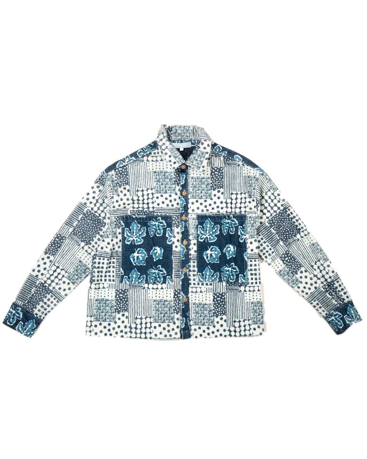 L'ÎLE BLEUE - VESTE CORDUROY PATCH BLEU