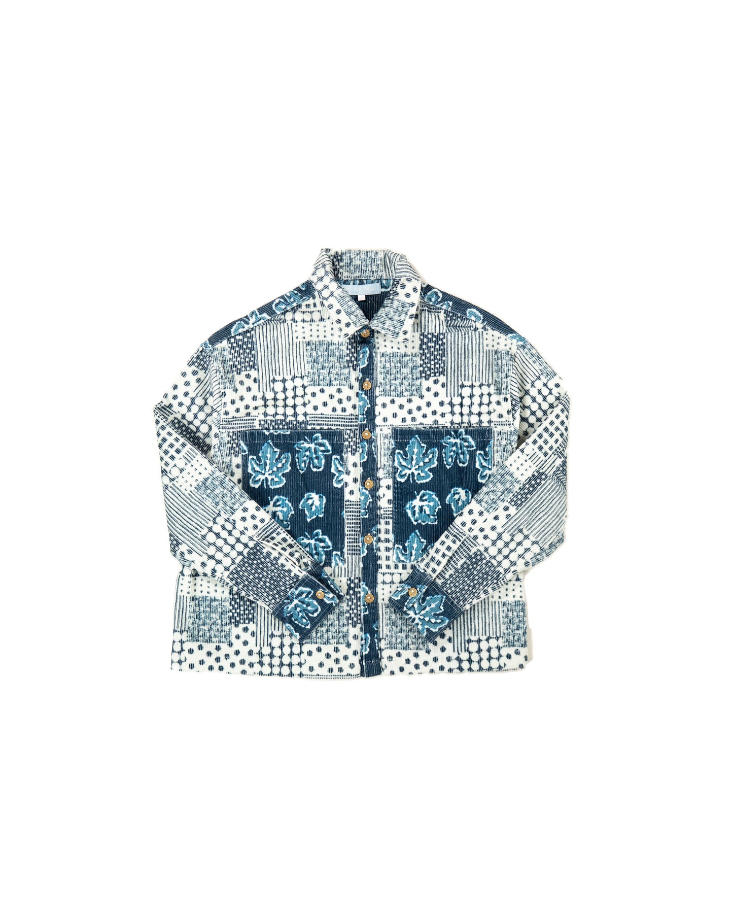 L'ÎLE BLEUE - VESTE CORDUROY PATCH BLEU