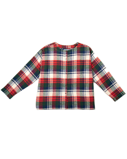 L'ÎLE BLEUE - BLOUSE FRIDA TARTAN