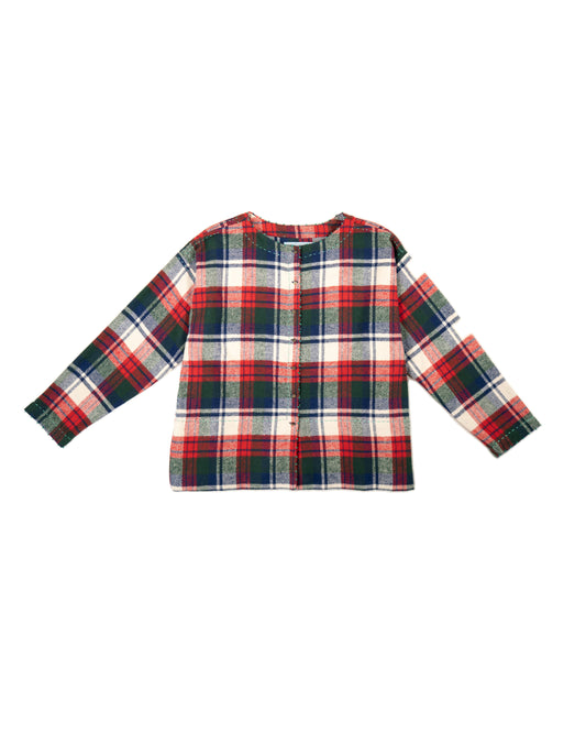 L'ÎLE BLEUE - BLOUSE FRIDA TARTAN