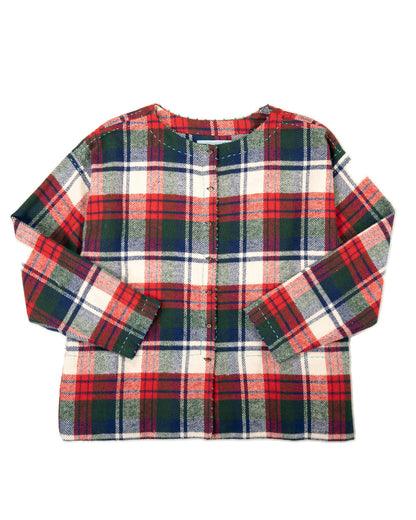 L'ÎLE BLEUE - BLOUSE FRIDA TARTAN