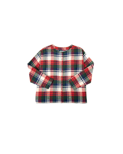 L'ÎLE BLEUE - BLOUSE FRIDA TARTAN