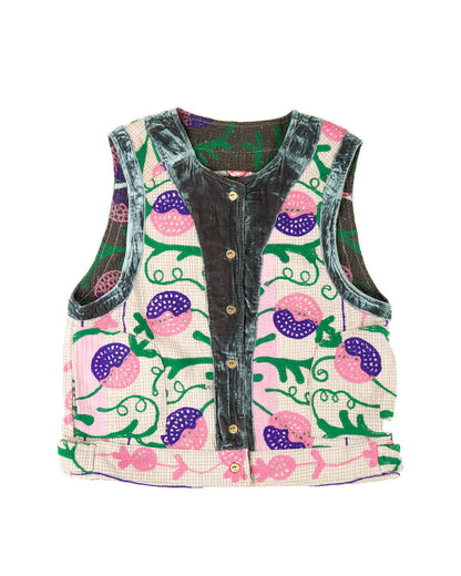 L'ÎLE BLEUE - GILET ANNIE VELVET SUZANI 1