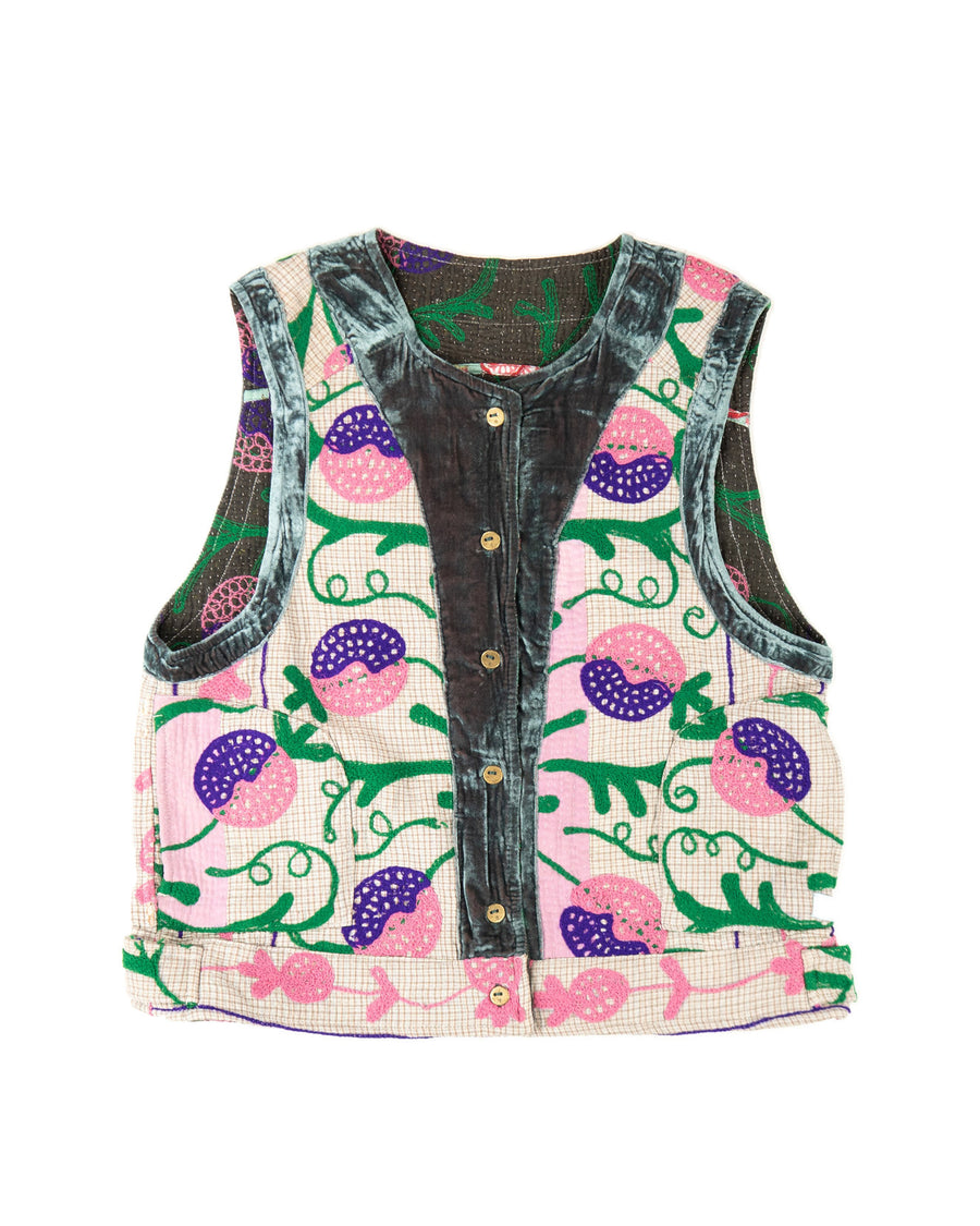 THE BLUE ISLAND - ANNIE VELVET SUZANI VEST 1
