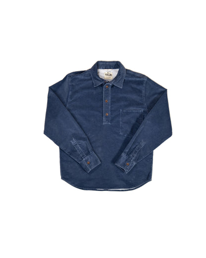 MADSON - CHEMISE VELVET INDIGO