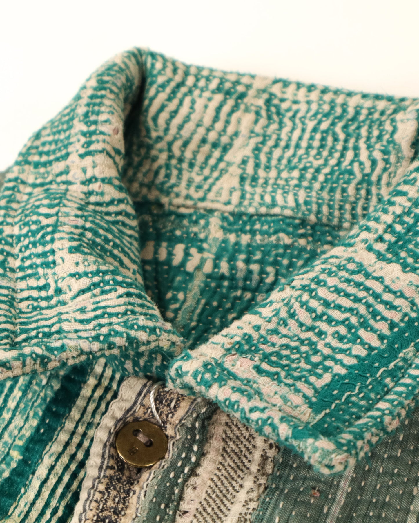 L'ÎLE BLEUE - VESTE KANTHA À FRANGE COULEUR 12