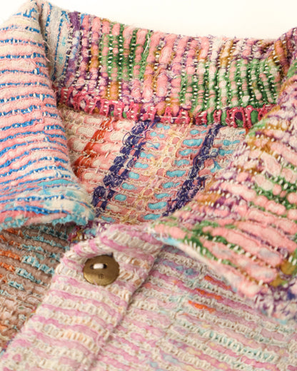 L'ÎLE BLEUE - VESTE KANTHA À FRANGE COULEUR 4