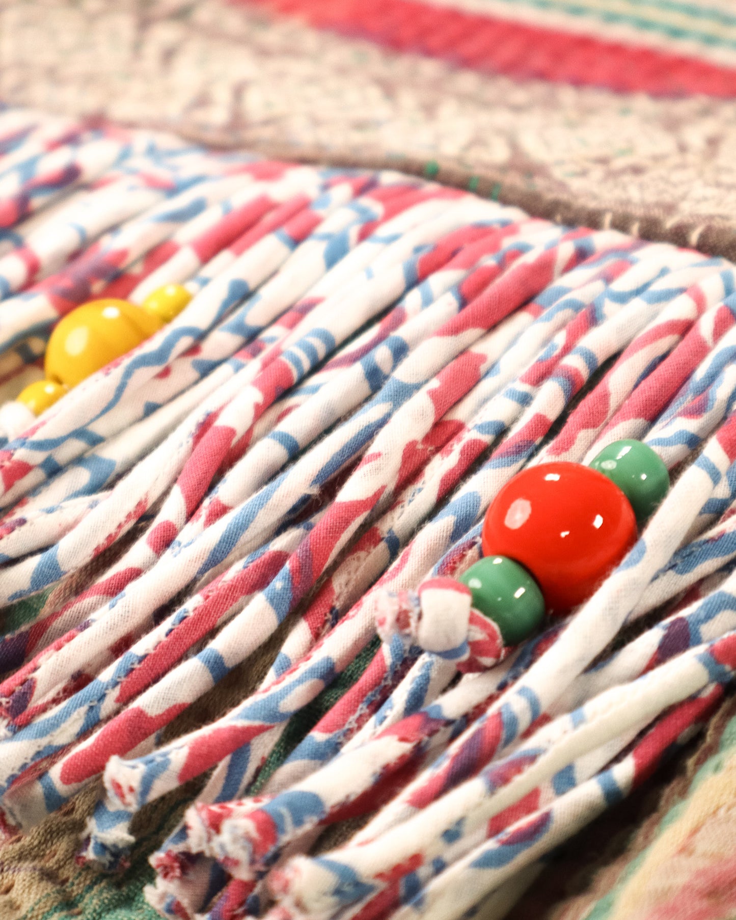 L'ÎLE BLEUE - VESTE KANTHA À FRANGE COULEUR 14