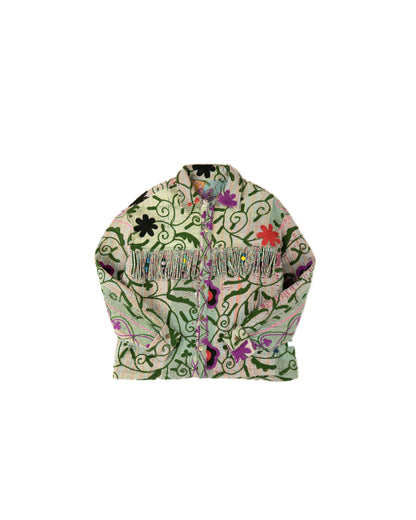 L'ÎLE BLEUE - VESTE KANTHA À FRANGES SUZANI COULEUR 2