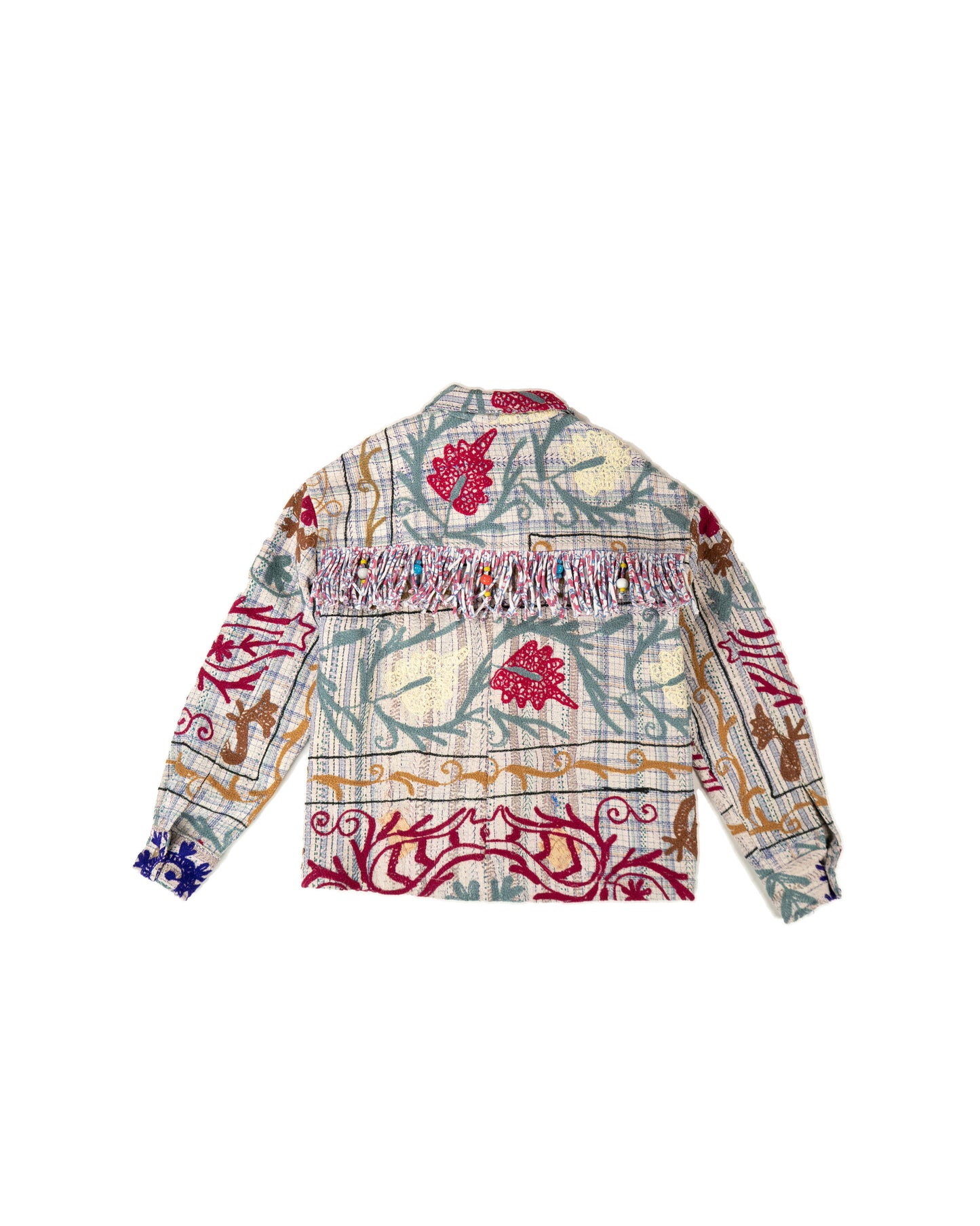 L'ÎLE BLEUE - VESTE KANTHA À FRANGES SUZANI COULEUR 10