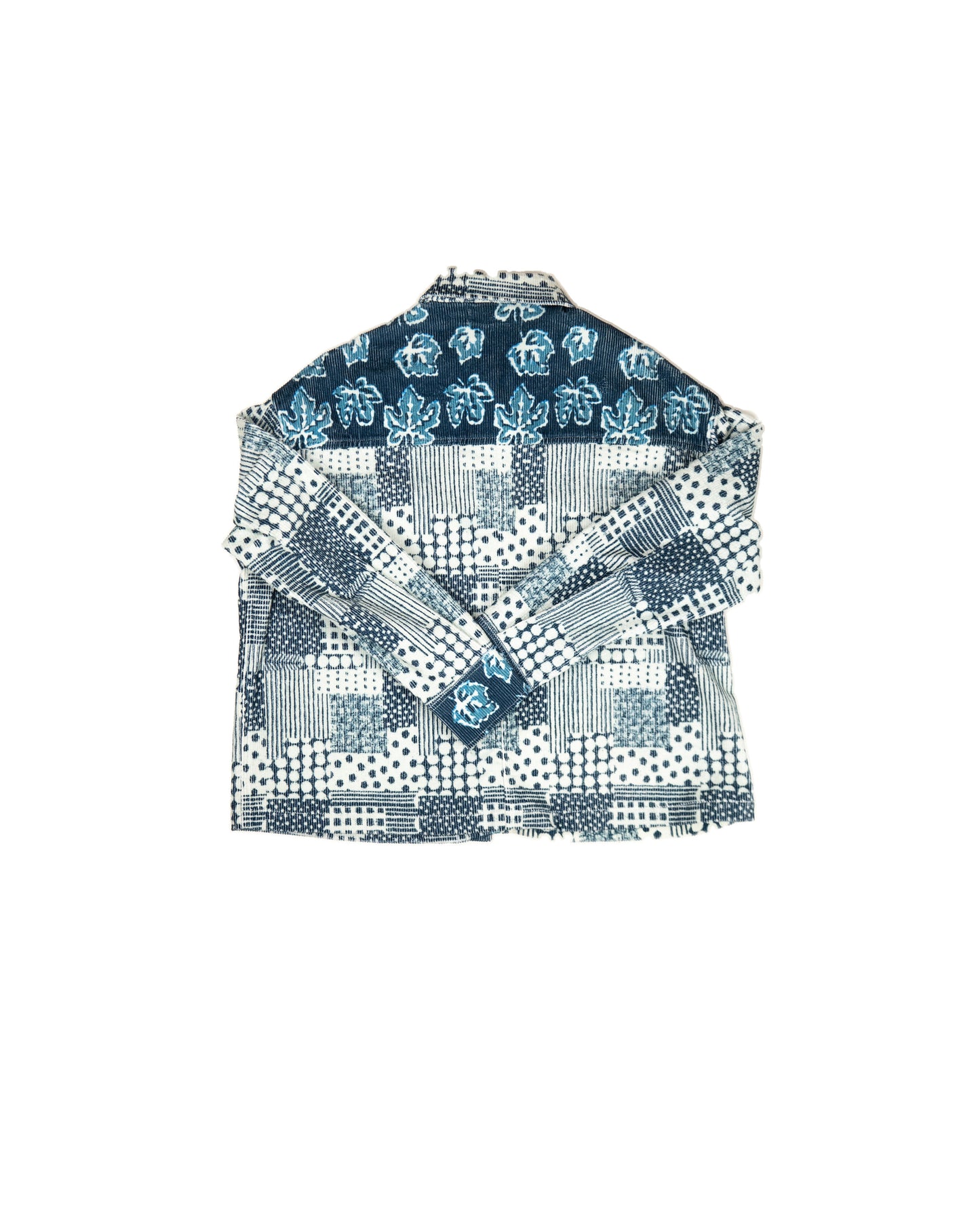 L'ÎLE BLEUE - VESTE CORDUROY PATCH BLEU