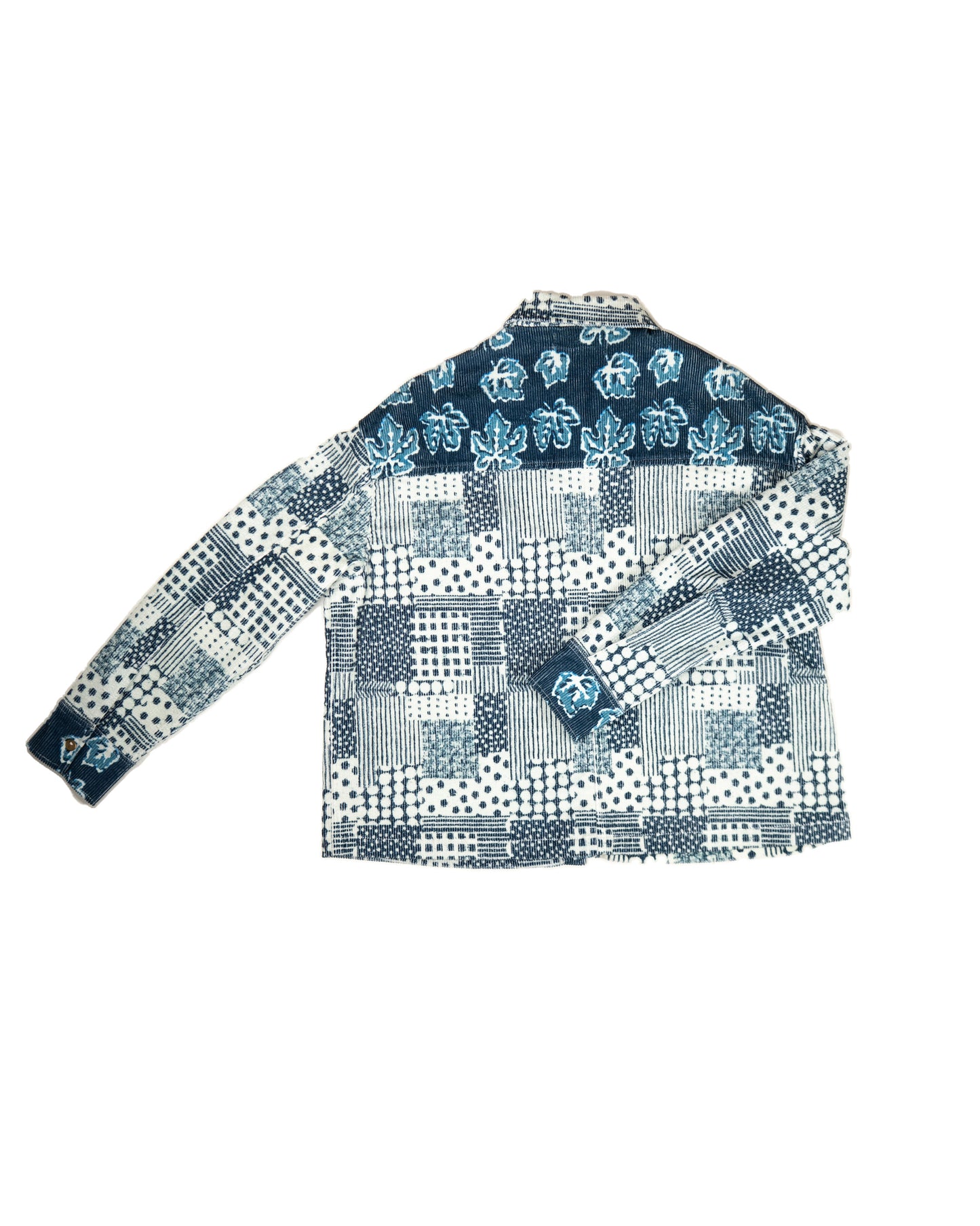 L'ÎLE BLEUE - VESTE CORDUROY PATCH BLEU