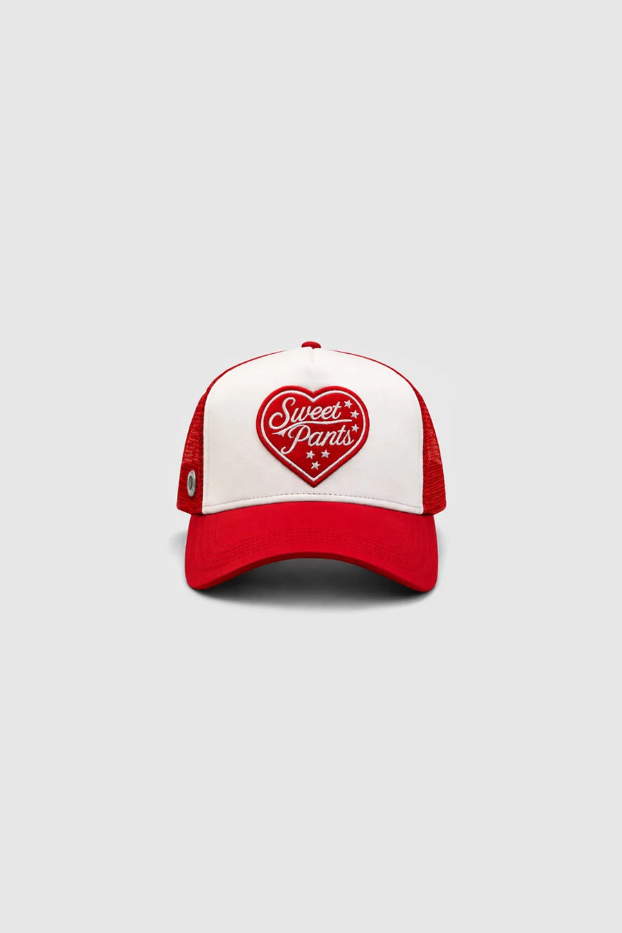 Casquette trucker Sweet Pants Heart Foam coloris karmin, vue principale