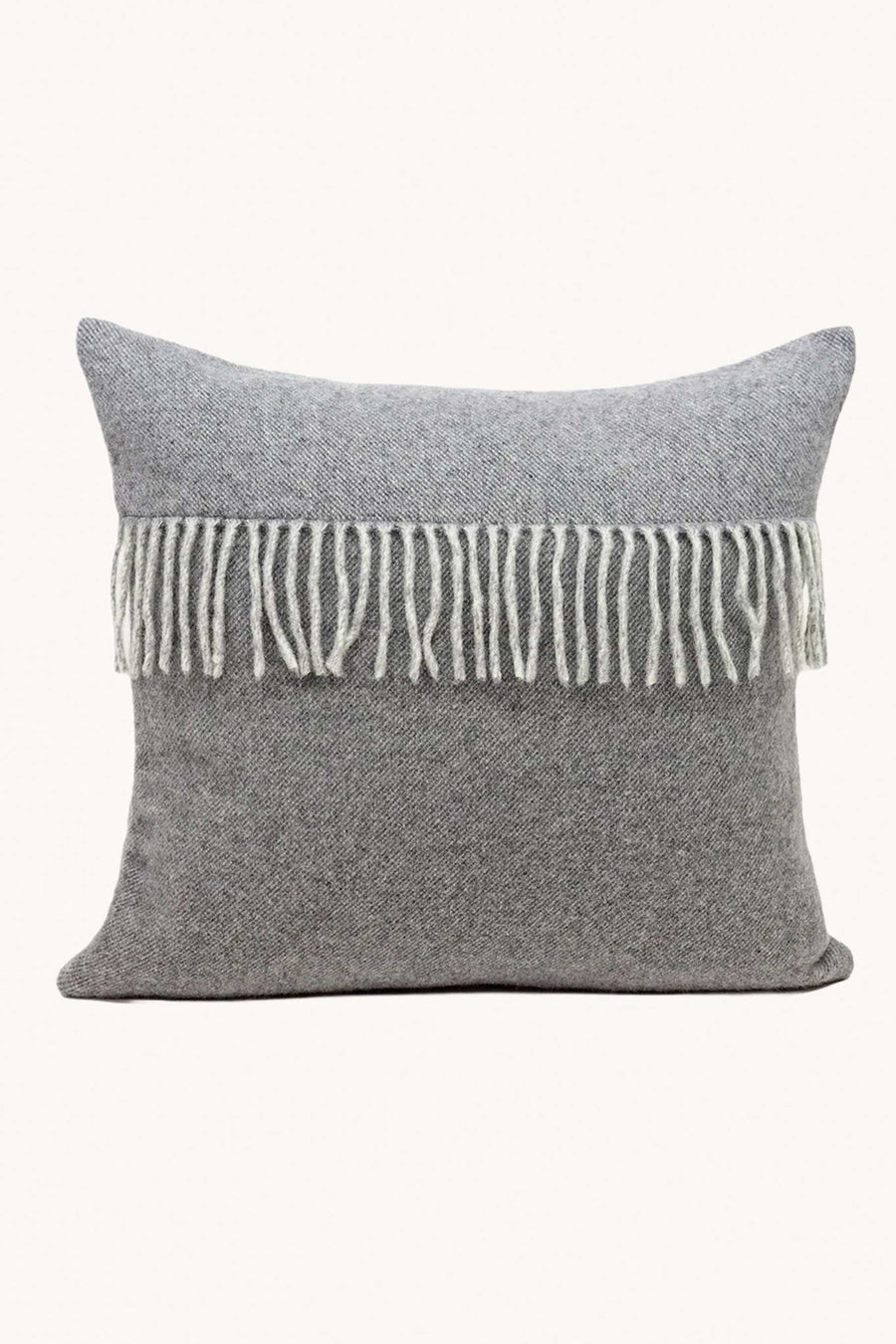 GIARDINO SEGRETO - GREY WOOL CUSHION COVER