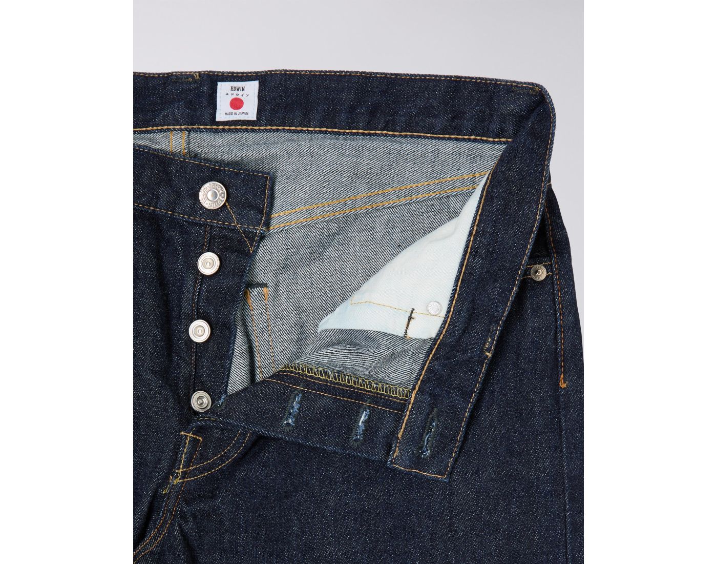 EDWIN - Regular Tapered Jeans Blue Rinsed