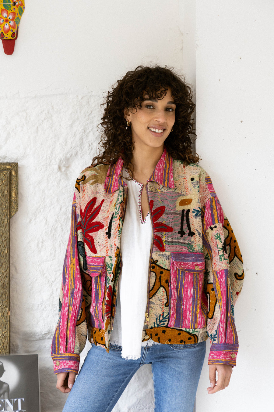 L'ÎLE BLEUE - BLOUSON JIM ROSE ANIMAL