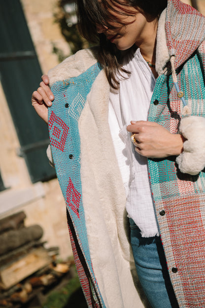 L'ÎLE BLEUE - Manteau Meenu Pièce Unique