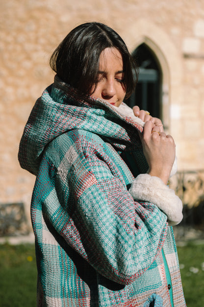 L'ÎLE BLEUE - Manteau Meenu Pièce Unique