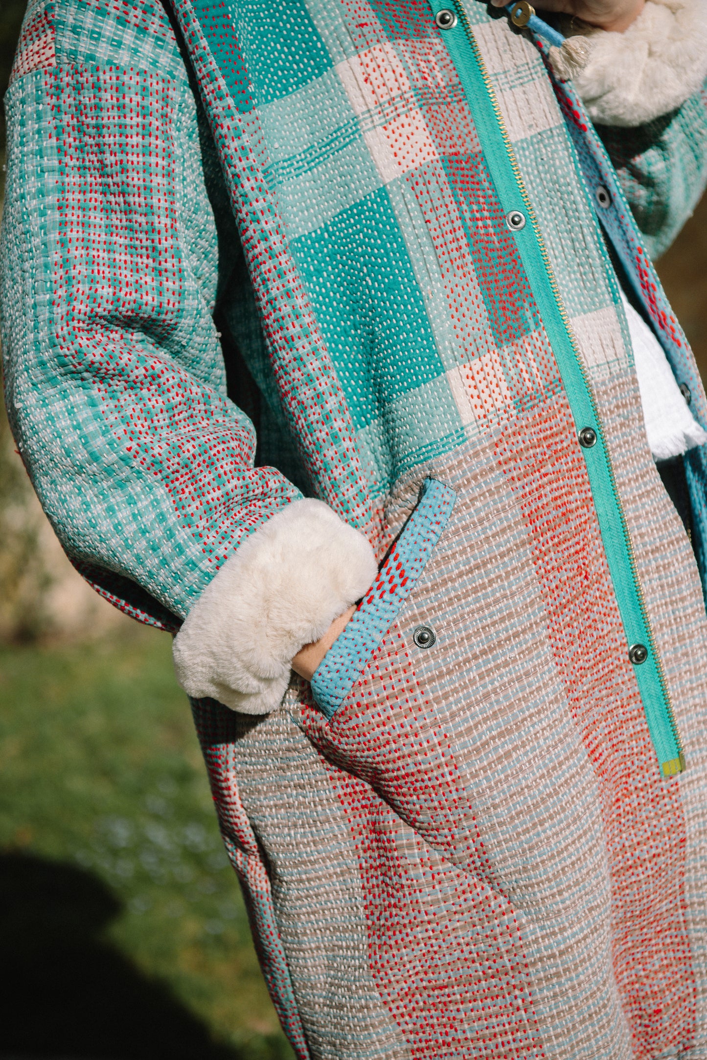 L'ÎLE BLEUE - Manteau Meenu Pièce Unique