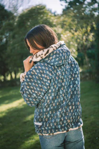 L'ÎLE BLEUE - Manteau Hoody Léo Pièce Unique