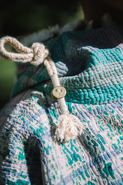 L'ÎLE BLEUE - Manteau Hoody Léo Pièce Unique