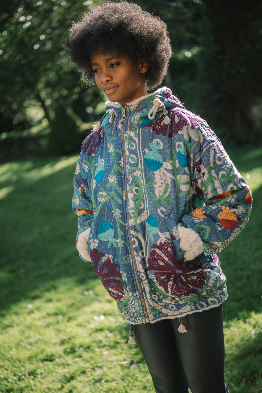 L'ÎLE BLEUE - Manteau Hoodie - Suzani