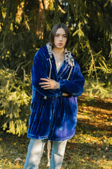 L'ILE BLEUE - Manteau Meenu silk velvet