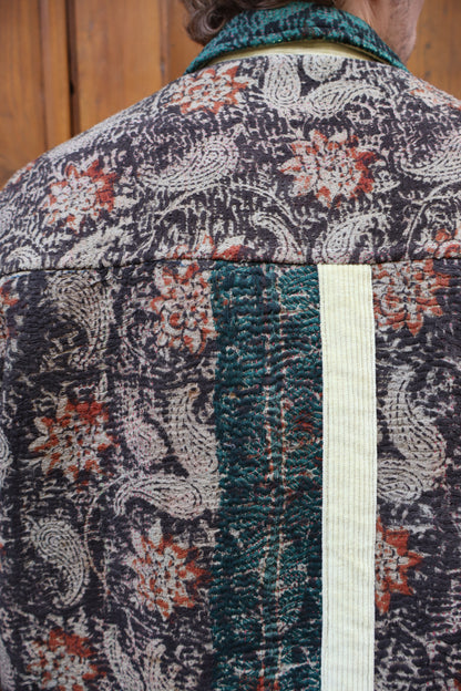 L'ÎLE BLEUE - Veste Kantha Corduroy