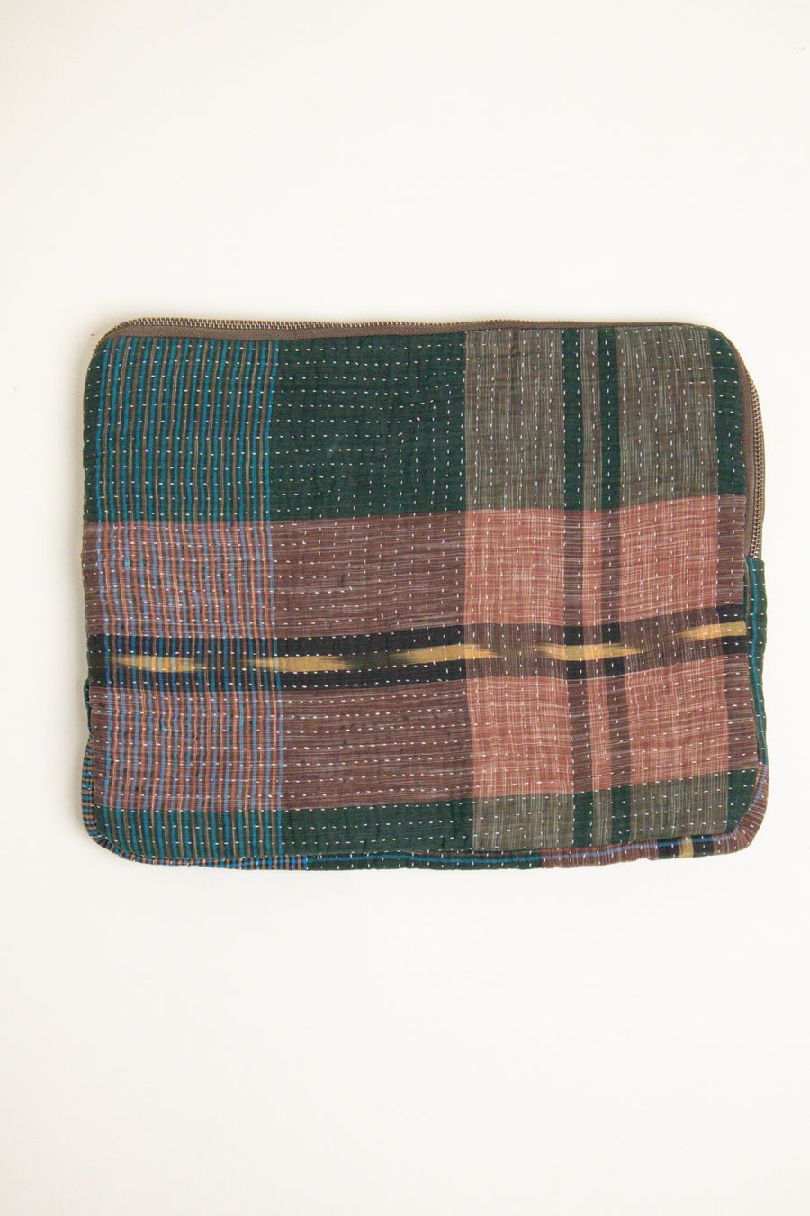 L'ÎLE BLEUE - Housse d'Ordinateur Kantha