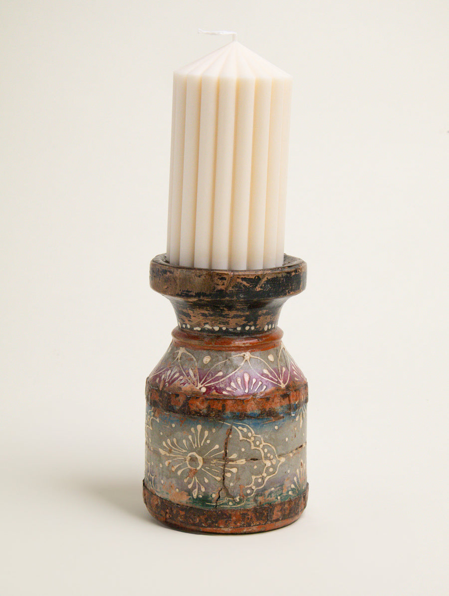 L'ÎLE BLEUE - Bougeoir Acacia Vintage Grey