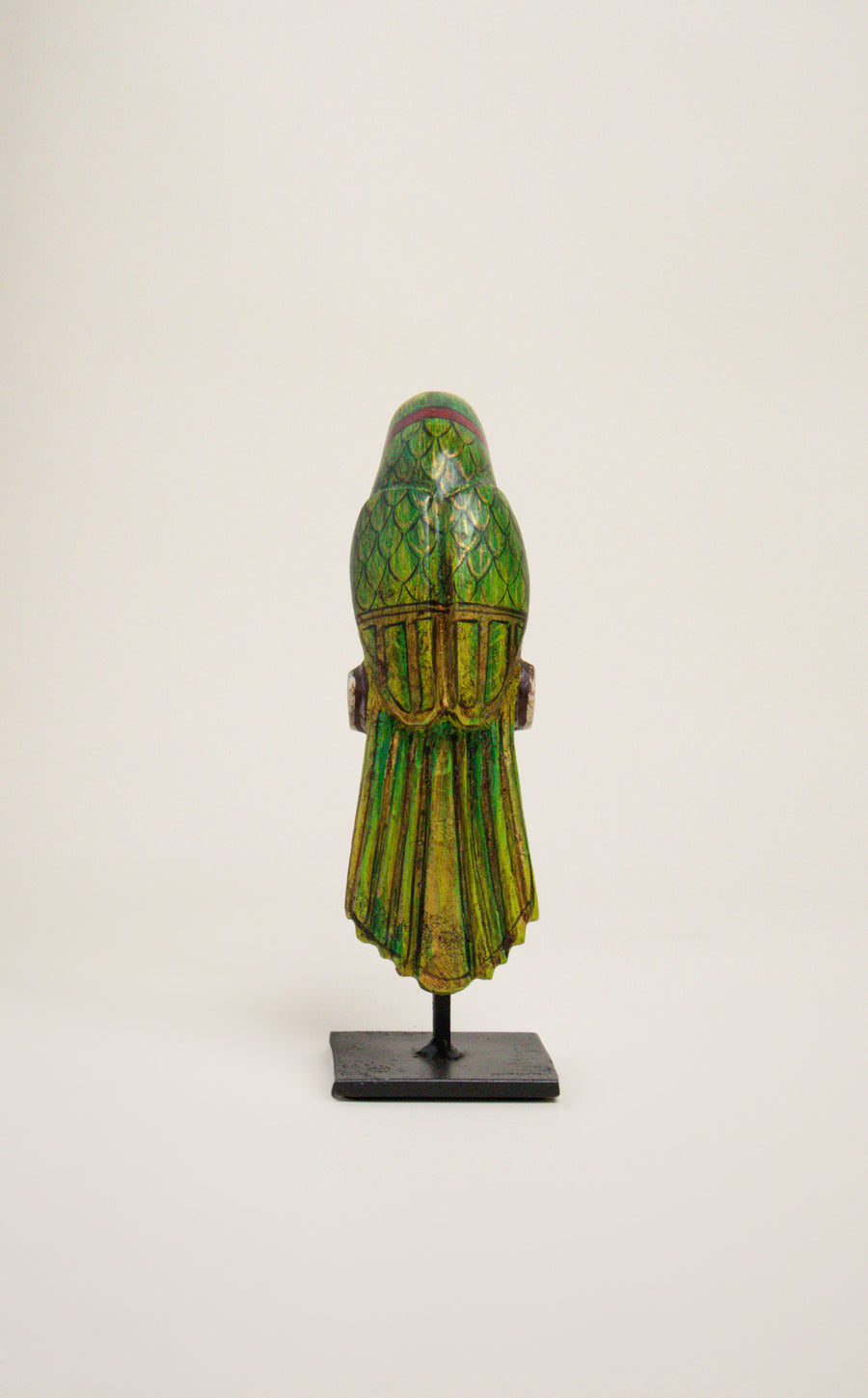 L'ÎLE BLEUE - Perroquet en Bois de Manguier Mini