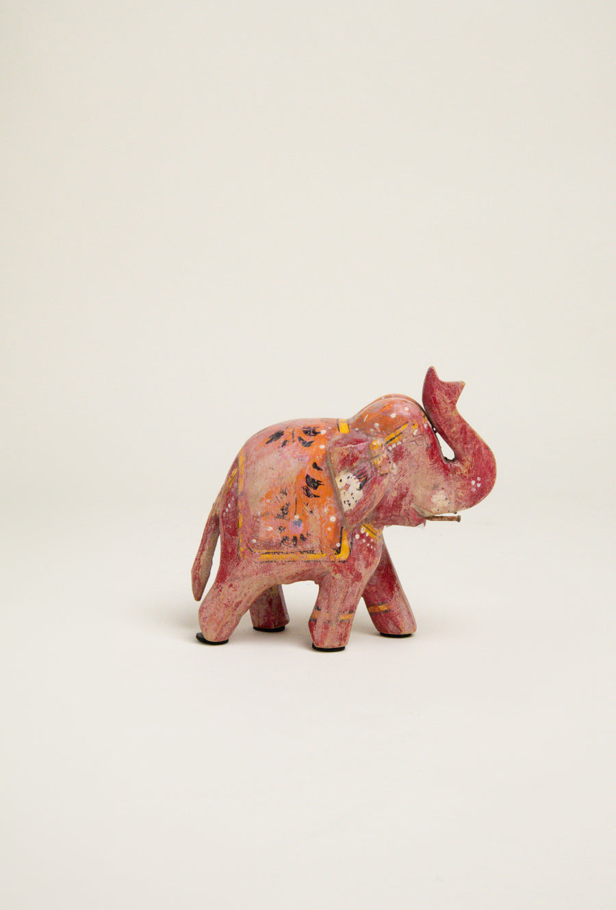 L'ÎLE BLEUE - Mini Éléphant en Bois de Manguier