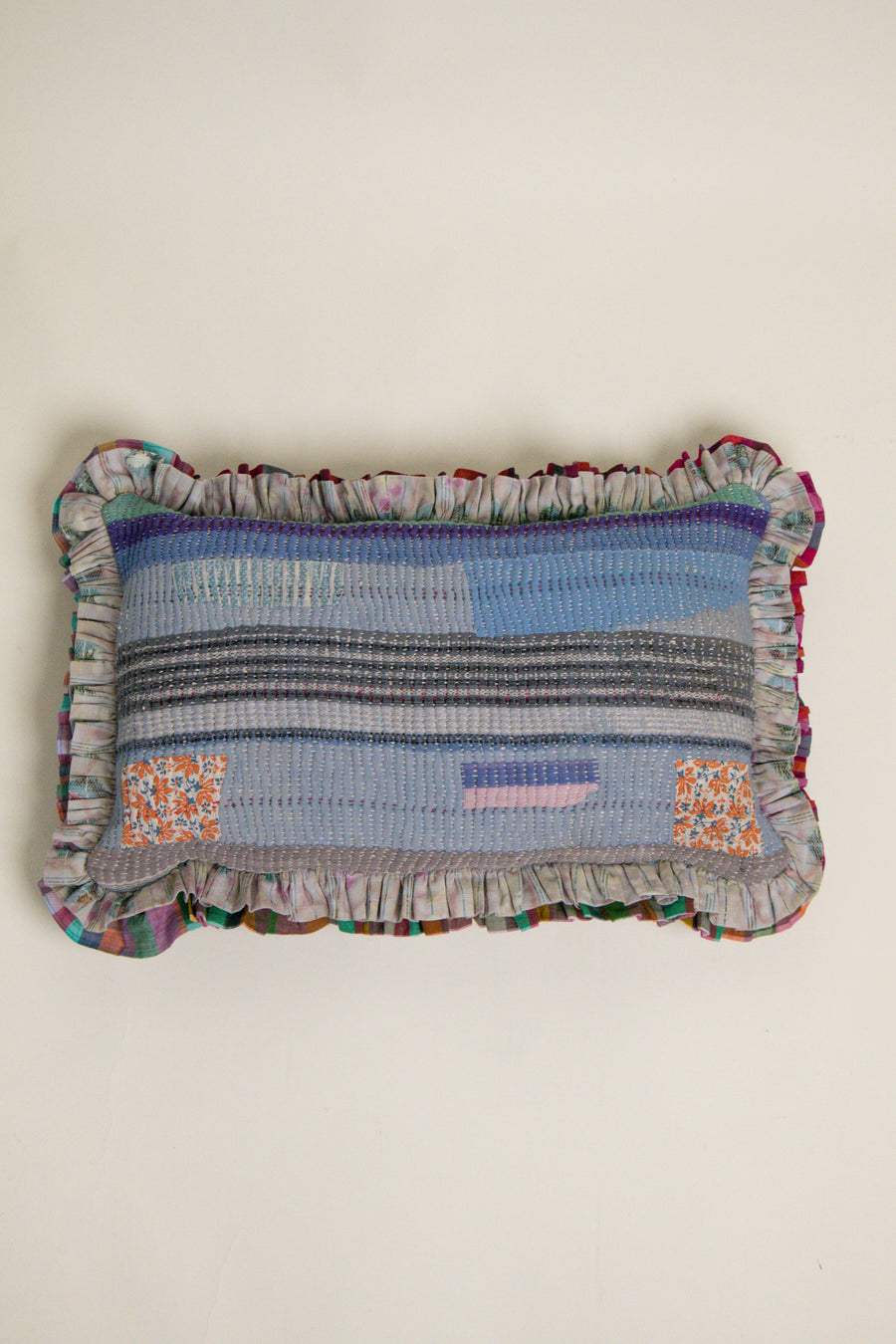 THE BLUE ISLAND - Liberty Kantha Cushion Cover