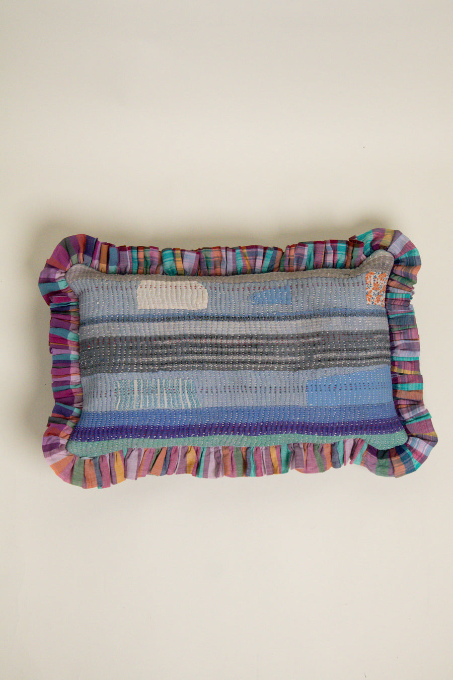 THE BLUE ISLAND - Liberty Kantha Cushion Cover