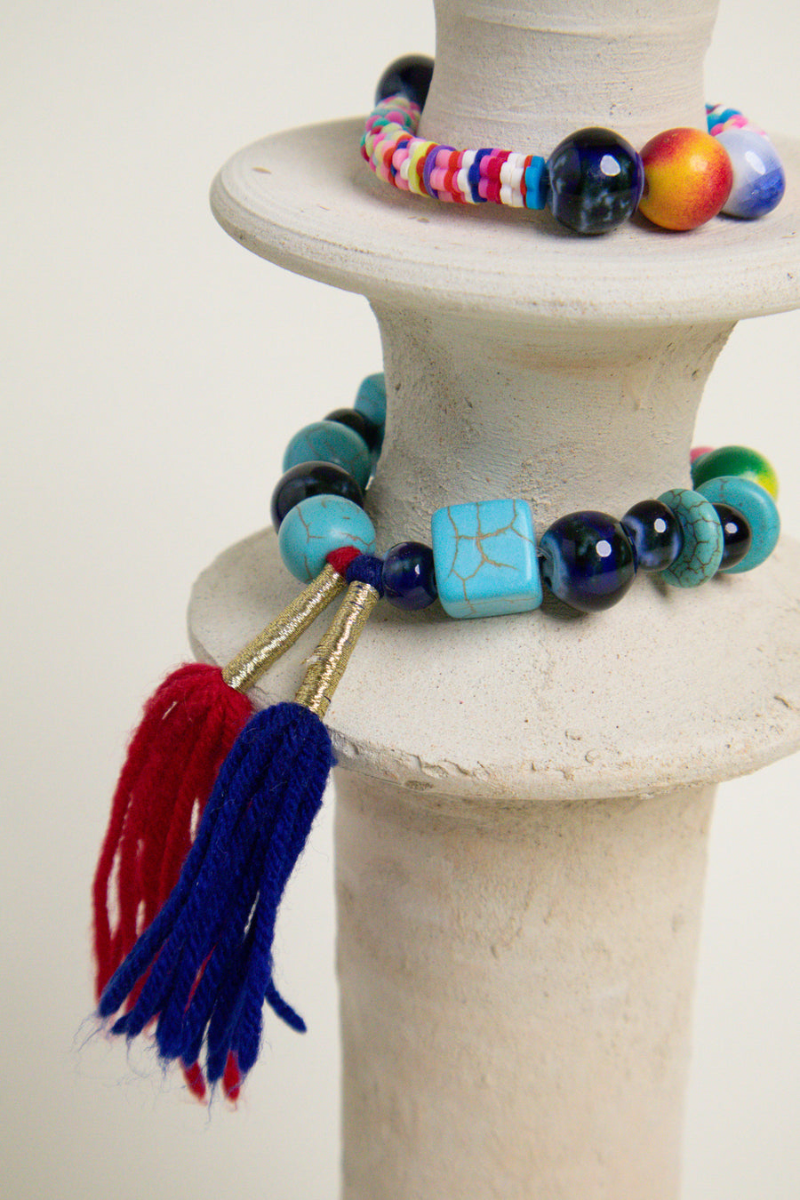 THE BLUE ISLAND - Ceramic Candlestick L