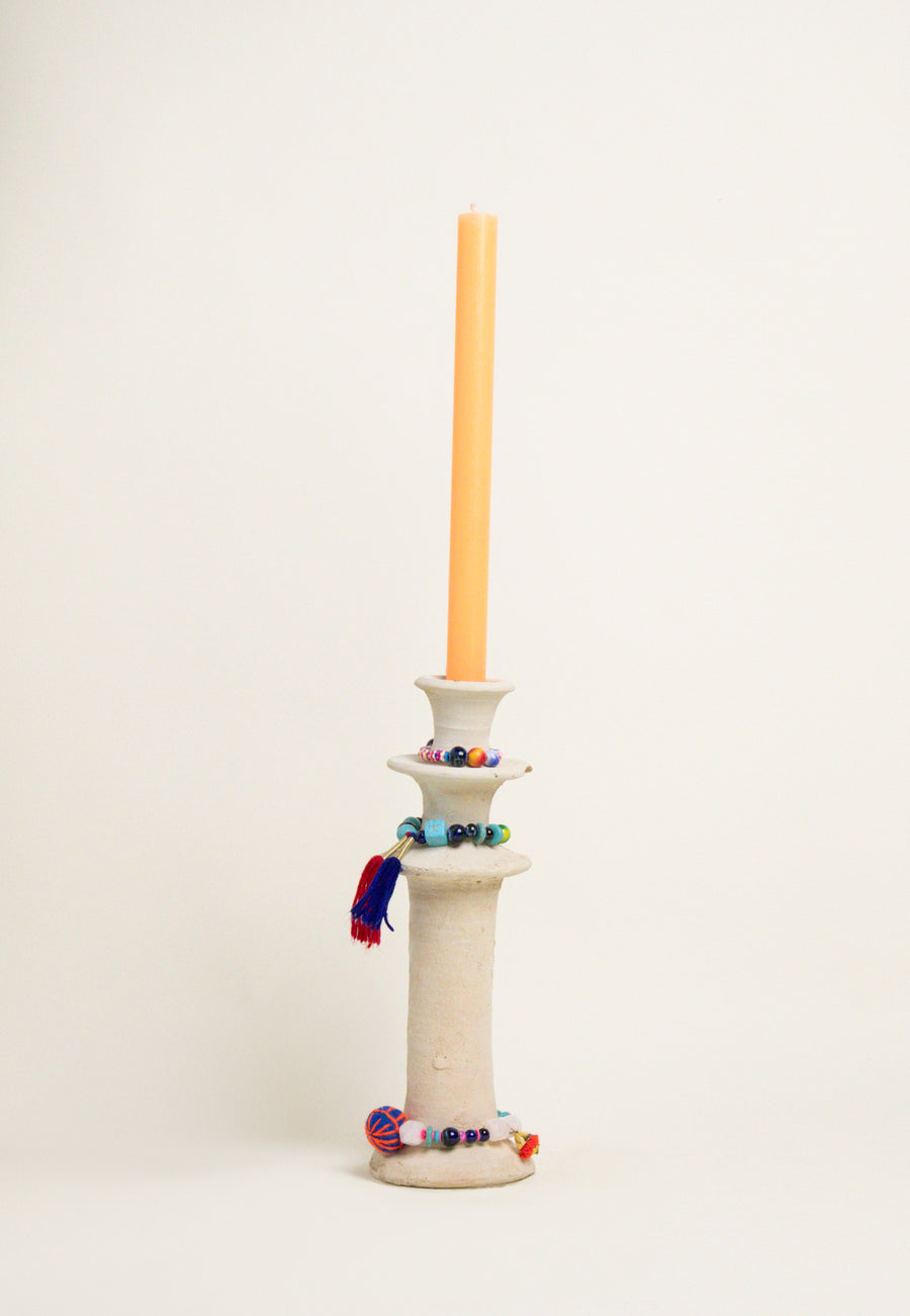 THE BLUE ISLAND - Ceramic Candlestick L